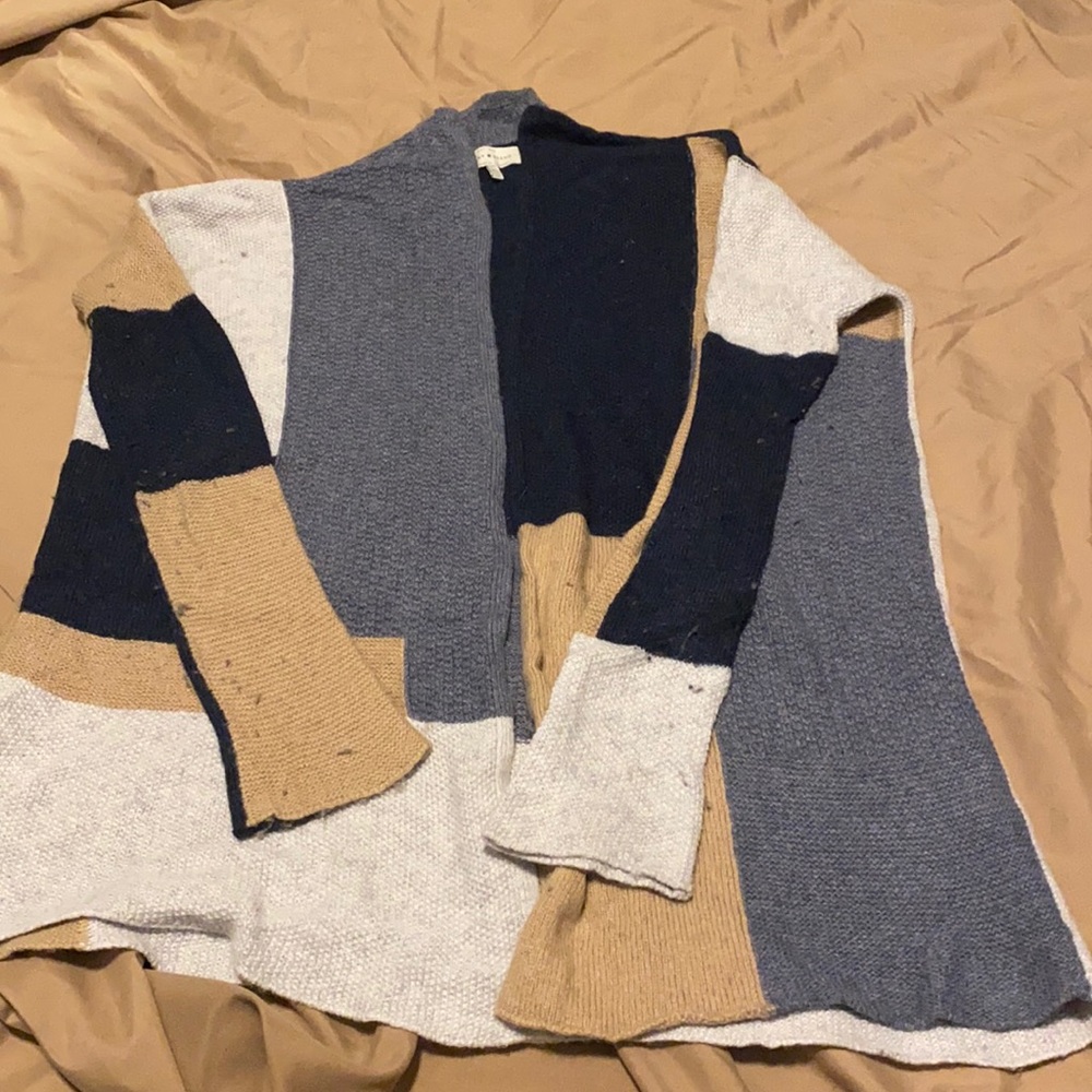 Lucky Brand Color Block Cardigan XS